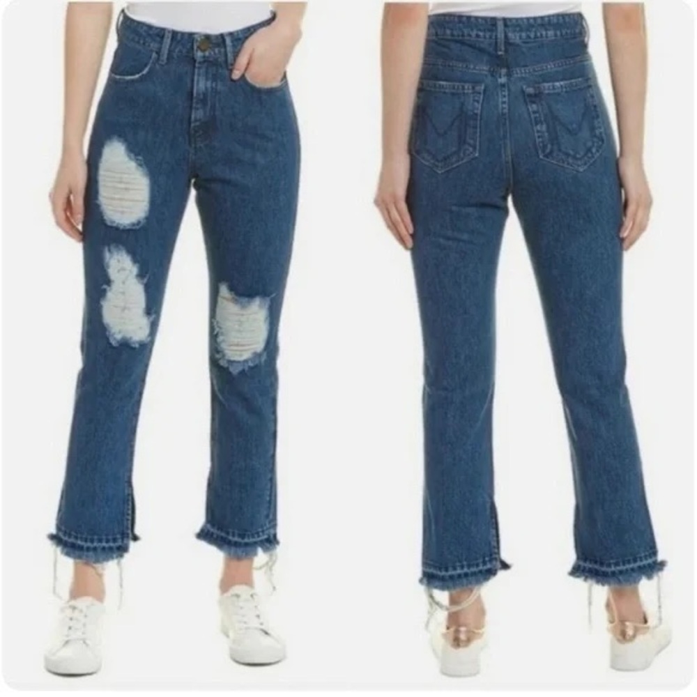 Show Me Your MuMu size 25 MuMu Blue Brooklyn Sapphire High Rise Straight Jean